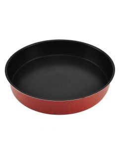 Non-stick oven plate, Size: 38x1,2 mm Color: red