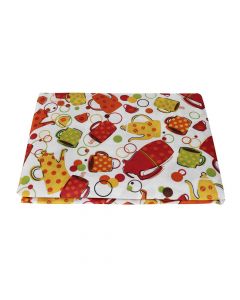 Tablecloth, polyester, red, 140x180 cm