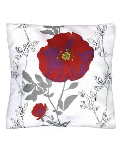 Decorative pillow, 100% polyester-fibre, white, 40x40 cm
