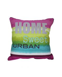 Decorative pillow, 100% polyester, pink, 40x40 cm