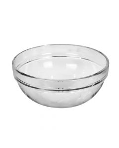 Chef's bowl, Size: D.23 x10 cm, Color: Clear, Material: Glass