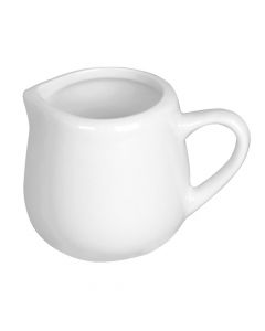 Milk cup, Size: D.4 x5 cm, Color: White, Material: Porcelain