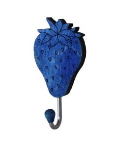 Wood hook 'Fruit', Size: 3.5x8.5 cm, Color: Assorted, Material: Wood