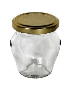 Vazo per ereza me kapak, Permasa: D.7 xH7 cm, Ngjyra: Transparente, Materiali: Qelq