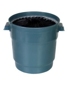 Bucket for washing glasses, Size: D.20.5 x21 cm, Color: Grey Material: Plastic