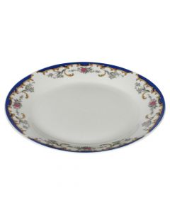 Flat plate, Size: D.9", Color: Blue Design, Material: Porcelain