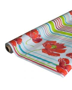 Tablecloth, PVC, red, 140 cm