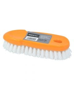 Cleaning brush, "Perfetto", plastic, orange-grey