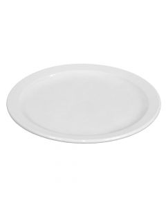 Shallow plate, Size: 23 cm, Color: White, Materiali: Porcelain