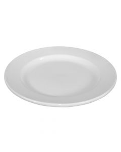 Shallow plate, Size: 26.5 cm, Color: White, Materiali: Porcelain