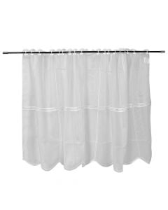 Curtain, polyester, white, 145x60 cm