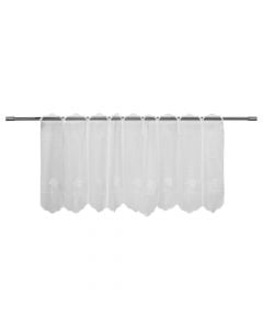 Curtain, polyester, white, 145x60 cm