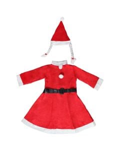 Santa Claus clothing, Size: 6-8 year, Color: Red, Material: Fabric