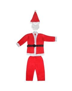 Santa Claus clothing, Size: 6-8 year, Color: Red, Material: Fabric