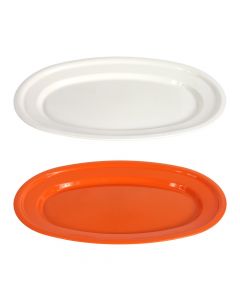 Drina oval tray, Size: 21x31 cm, Color: Assorted, Material: Plastic
