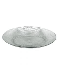 Generation oval serving plate, Size: 25x33cm, Color: Clear, Material: Glass