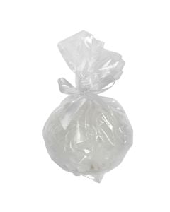 Candle, paraffin, white, Dia 7xH10 cm