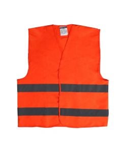 Reflective profesional vest, polyester, orange, XL
