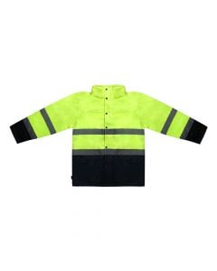 Working jacket, polyester/PVC, yellow/blue, L