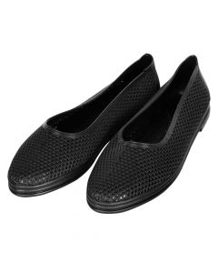 Këpucë llastiku me vrima, e zezë, Nr.36, PVC
