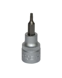 Star socket bit, FORCE, chrome-vanadium, 3/8" T10