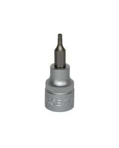 Star tamperproof socket bit, FORCE, chrome-vanadium, 3/8"T-10H