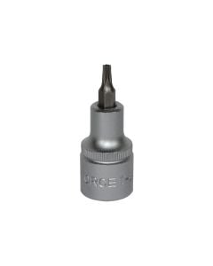 Star tamperproof socket bit, FORCE, chrome-vanadium, 1/2"T-20H
