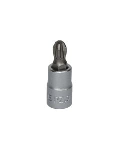 Pozidriv socket bit, FORCE, chrome-vanadium, 1/4" PZ.3
