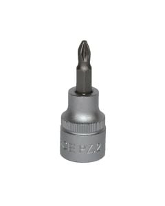 Pozidriv socket bit, FORCE, chrome-vanadium, 3/8" PZ.2