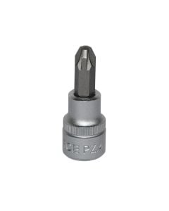 Pozidriv socket bit, FORCE, chrome-vanadium, 3/8" PZ.4