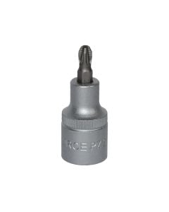 Pozidriv socket bit, FORCE, chrome-vanadium, 2/2" PZ.3