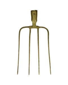Garden fork, with four teeth, forged steel, 40x20 cm