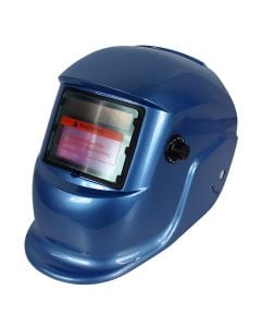 Welding mask with photo elements, PP, blue