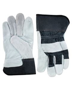 Professional Gloves, leather, gray, XL