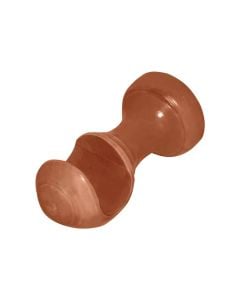 Curtain pole support, Size: Ø25 mm, Color: Walnut, Material: Wood