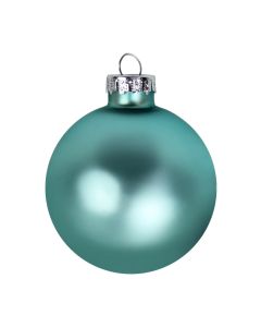 Decorative sphere, glass, light blue, dia 6 cm, 1 pc