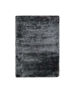 Tapet, shaggy, e zezë, 140x200 cm
