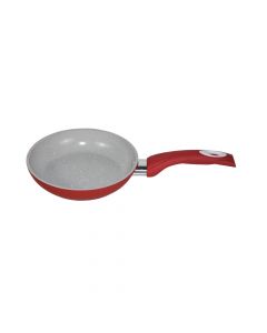 Non stick ceramic frying pan, Size: 20cm Color: White + Red Material: Ceramic