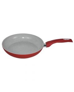 Non stick ceramic frying pan, Size: 30cm Color: White + Red Material: Ceramic