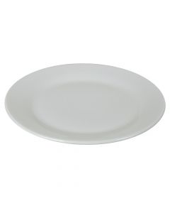 Ischia flat plate, Size: Dia.27 cm, Color: White, Material: Porcelain