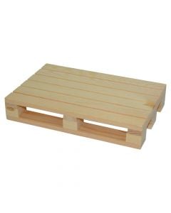 Mini palets fir, Size: 20x12x3.5 cm, Color: Natural, Material: Wood