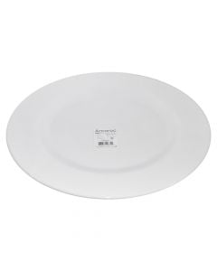 Intensity plate,, Size: 31 cm Color: White, Material: Porcelain