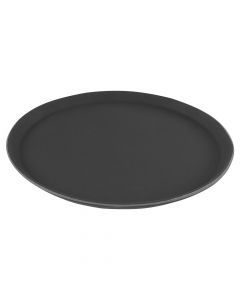 Tray, Size: Dia.35,5 cm Color: Black Material: Plastic + Rubber