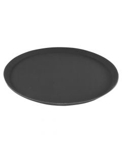 Tray, Size: Dia.40.6 cm Color: Black Material: Plastic + Rubber