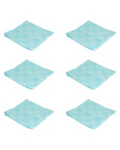 Table napkin, polyester, blue, 50x50 cm, 6 piece