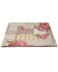Tablecloth, PVC, beige, 140x140 cm