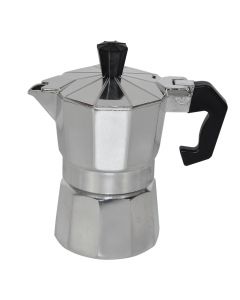 Coffee maker, Size: 3 cup, Color: Silver, Material: Stainless steel
