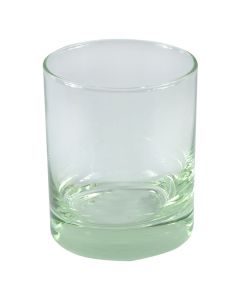 Water glass IRIDE 25cl, Size: dia 7.3x8.8cm, Color: White/Green, Material: Glass