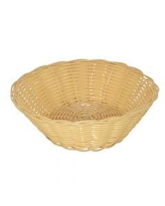 Bread basket, Size: D.18 x6 cm, Color: Natural, Material: PVC