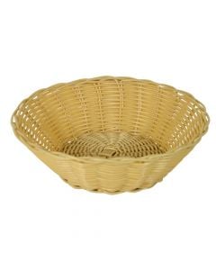 Bread basket, Size: D.21 x5.5 cm, Color: Natural, Material: PVC